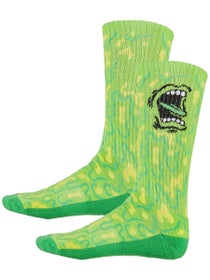 SC Allover Screaming Strip Socks  Slime