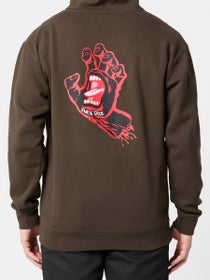 Santa Cruz Screaming Hand Hoodie Brown/Red