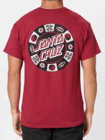 Santa Cruz Strange Check T-Shirt Cardinal Red