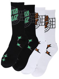 Santa Cruz Vector Contest 2-Pack Socks Black/White