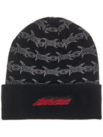 Santa Cruz Wired Flame Dot Beanie Black