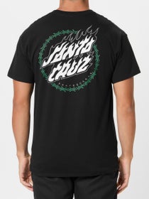 Santa Cruz Wired Flame Dot Crackle T-Shirt Black