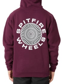 Spitfire Classic '87 Swirl Fill Hoodie Maroon/White