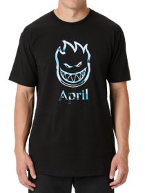 Spitfire x April Chrome Bighead T-Shirt Black