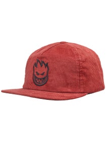 Spitfire Bighead Corduroy Snapback Hat Dark Red