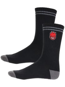Spitfire Bighead Fill Emb Swirl Socks Black/Charcoal