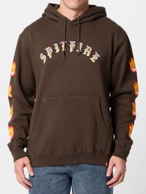 Spitfire Old E Bighead Fill Sleeve Hoodie Brown