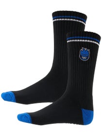 Spitfire Bighead Fill Emb Socks Black/Blue