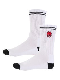 Spitfire Bighead Fill EMB Socks White/Black/Red