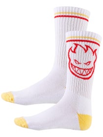 Spitfire Bighead Socks White/Yellow/Red