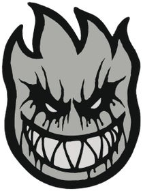 Spitfire Deathmask II Sticker Small Silver