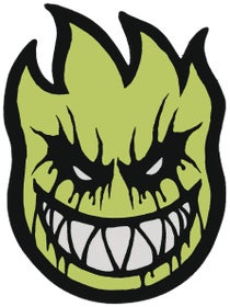 Spitfire Deathmask II Sticker Small Yellow