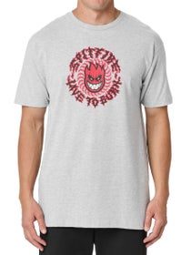 Spitfire Deathmask Classic T-Shirt Heather Grey