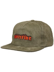 Spitfire Demonseed Script Snapback Hat Dark Green