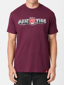 Spitfire Old E Drop Bighead T-Shirt Burgundy