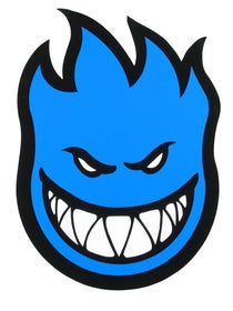 Spitfire Fireball Sticker Large Blue