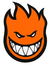 Spitfire Fireball Sticker Large Orange