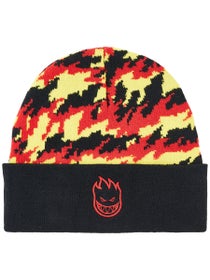 Spitfire Bighead Flame Beanie Black/Red/Yellow