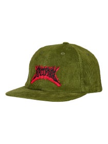 Spitfire Flame Out Strapback Hat Olive/Red