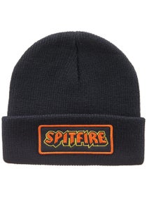 Spitfire Hellfire Script Patch Beanie Black