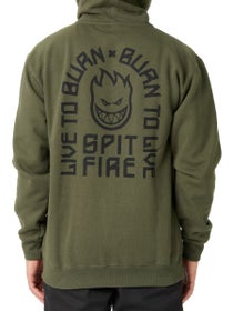 Spitfire LTB Arch EMB Hoodzip Olive