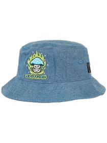 Spitfire Mushroom Bighead Bucket Hat Washed Denim