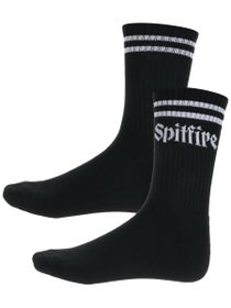 Spitfire Molotov Script Socks Black/White