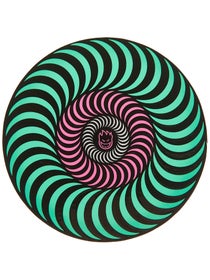 Spitfire Tri-Color Swirl Sticker Teal/Pink