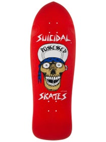 Suicidal Skates Punk Skull Red Flake Deck 10.125x30.825