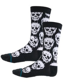 Stance Static Skull Socks Black