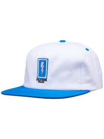 Thunder Boxed Bolt Snapback Hat White/Blue