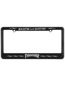 Thrasher Barbed Wire License Plate Holder
