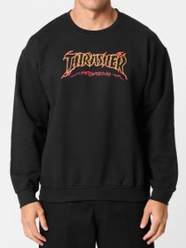 Thrasher Cracked Crewneck Black