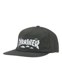 Thrasher Clouds By Spanky Snapback Hat Charcoal