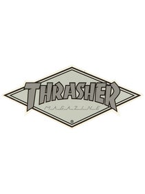 Thrasher Diamond Logo Sticker Grey/Silver
