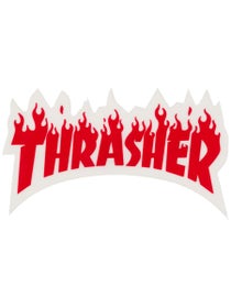 Thrasher Flame Die Cut Sticker  Red