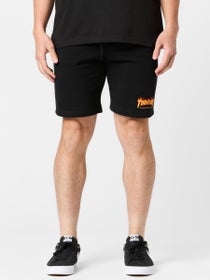 Thrasher Flame Logo P.E. Shorts Black