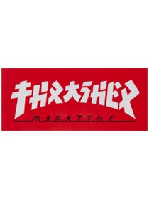 Thrasher Godzilla Mag Logo Medium Sticker Red