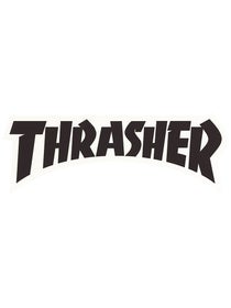 Thrasher Logo Die Cut Sticker Black