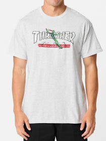 Thrasher Red Curb T-Shirt Ash Grey
