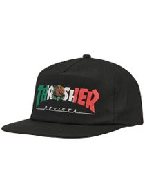 Thrasher Revista Snapback Hat Black