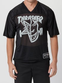 Thrasher x Spitfire Thrash & Burn Football Jersey Black