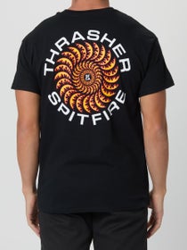 Thrasher x Spitfire Classic Swirl T-Shirt Black