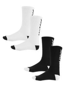 Thrasher Skate and Destroy Socks 2 Pack Black & White