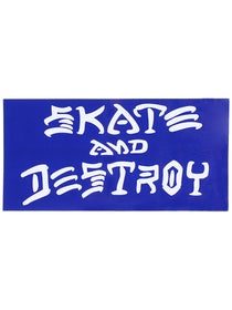 Thrasher Skate And Destroy Large Sticker Blue