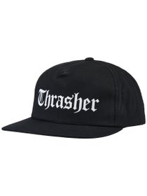 Thrasher x Spitfire The End Oath Snapback Hat Black