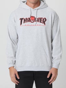 Thrasher x Spitfire Bighead Outline Hoodie Ash
