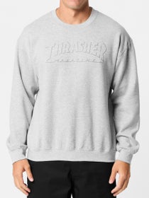 Thrasher Shadow Mag Logo Crewneck Sport Grey