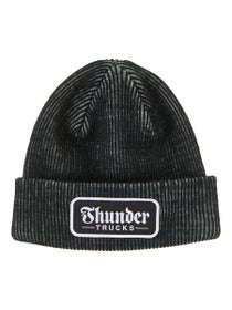 Thunder Script Patch Beanie Grey/Black