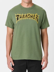 Thrasher Spikey T-Shirt Military Green